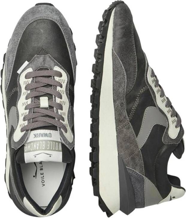 Voile blanche Leather and technical fabric sneakers Qwark Hype MAN Gray Heren - Foto 5