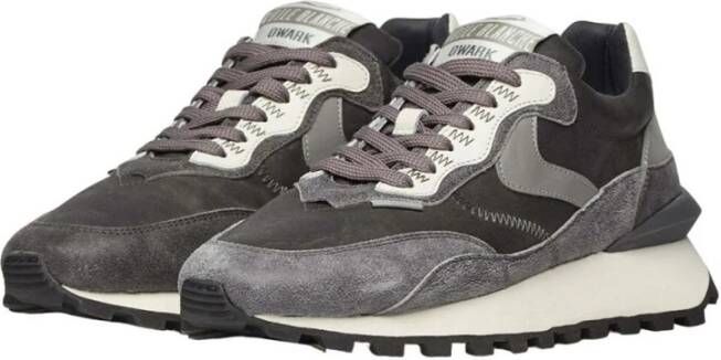 Voile blanche Leather and technical fabric sneakers Qwark Hype MAN Gray Heren - Foto 7