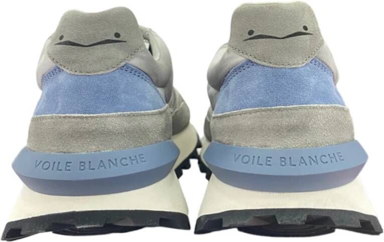 Voile blanche Trendy Suède Nylon Sneakers voor Heren Meerkleurig Heren