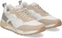 Voile blanche Leren en stoffen sneakers voor heren Beige Heren - Thumbnail 12