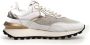 Voile blanche Hype Kalfsleer Metalen Mesh Sneakers Meerkleurig Dames - Thumbnail 7