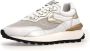 Voile blanche Hype Kalfsleer Metalen Mesh Sneakers Meerkleurig Dames - Thumbnail 9