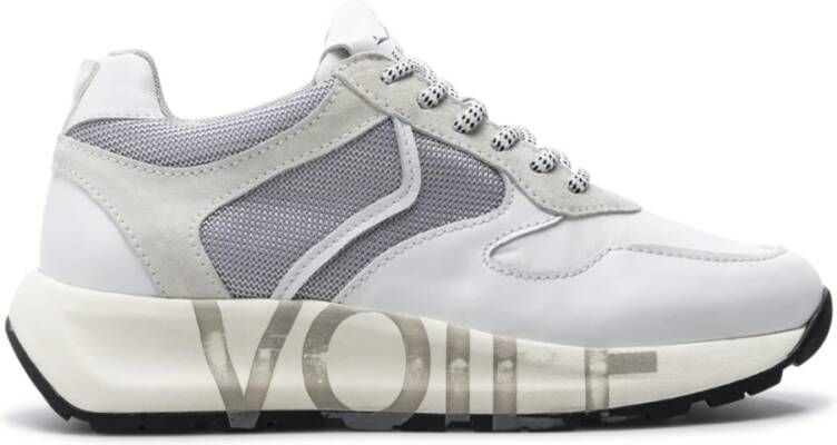 Voile blanche Witte Leren Sneakers Wit Dames