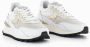 Voile blanche Hype Kalfsleer Metalen Mesh Sneakers Meerkleurig Dames - Thumbnail 4