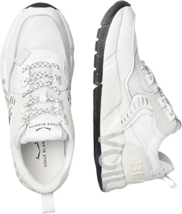 Voile blanche Lichtgewicht Mesh Sneakers Wit Heren