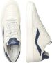 Voile blanche Dust-Navy Leren Sneakers voor Heren White Heren - Thumbnail 2