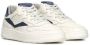 Voile blanche Dust-Navy Leren Sneakers voor Heren White Heren - Thumbnail 3