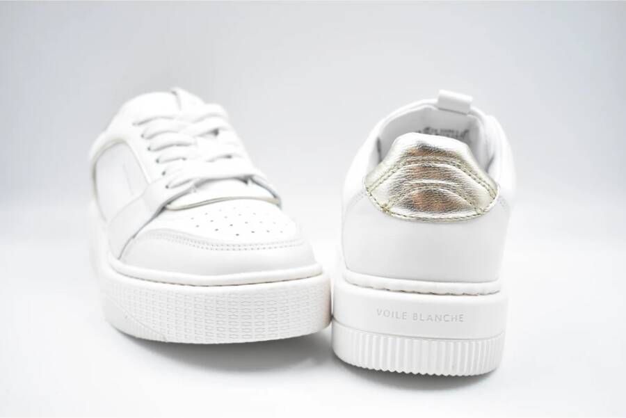 Voile Blanche Stijlvolle leren sneakers met rubberen zool