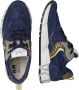 Voile blanche Suède Sneakers met Lichtgewicht Rubberen Zool Blue Heren - Thumbnail 5