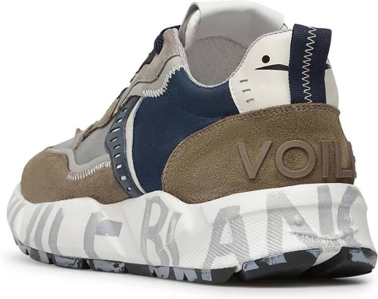 Voile blanche Suede and fabric sneakers Club01. Multicolor Heren
