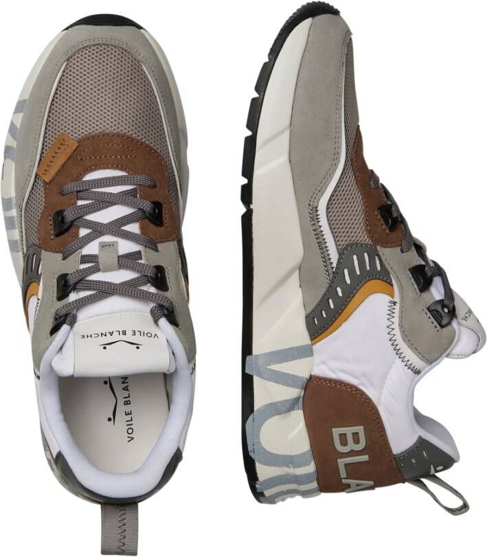 Voile blanche Suede and fabric sneakers Club01. Multicolor Heren