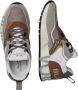 Voile blanche Grijze Sneakers met Leren en Stoffen Combinatie Grijs Heren - Thumbnail 7