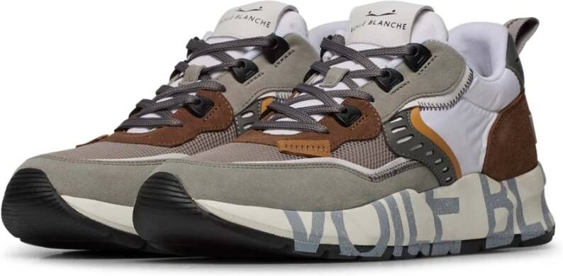 Voile blanche Suede and fabric sneakers Club01. Multicolor Heren