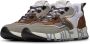 Voile blanche Grijze Sneakers met Leren en Stoffen Combinatie Grijs Heren - Thumbnail 8