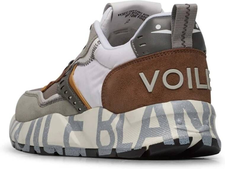 Voile blanche Suede and fabric sneakers Club01. Multicolor Heren