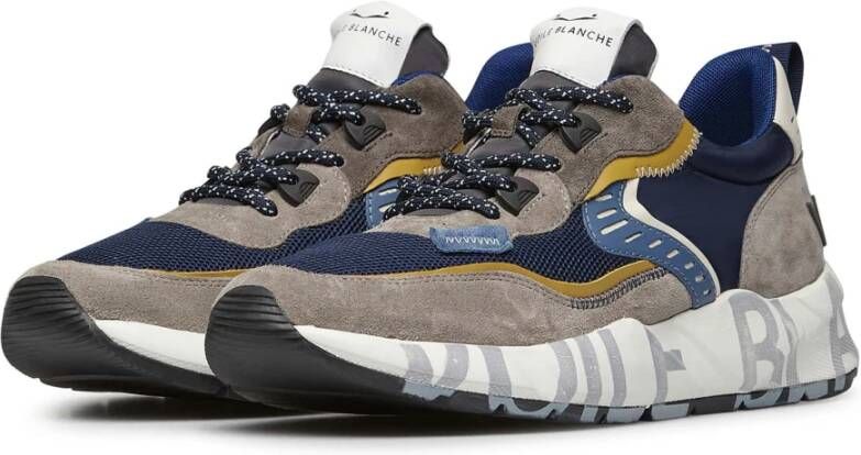 Voile blanche Suede and fabric sneakers Club01. Multicolor Heren