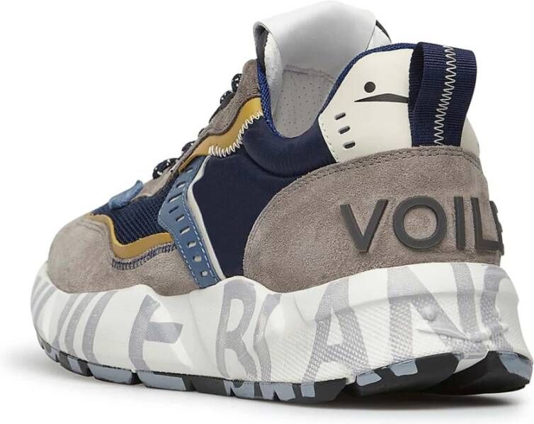 Voile blanche Suede and fabric sneakers Club01. Multicolor Heren