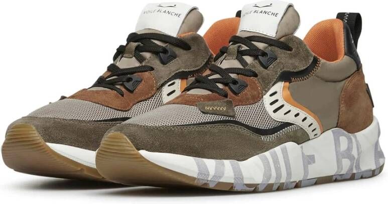 Voile blanche Suede and fabric sneakers Club01. Multicolor Heren