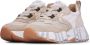 Voile blanche Sneakers met contraststiksels en logo Beige Dames - Thumbnail 13