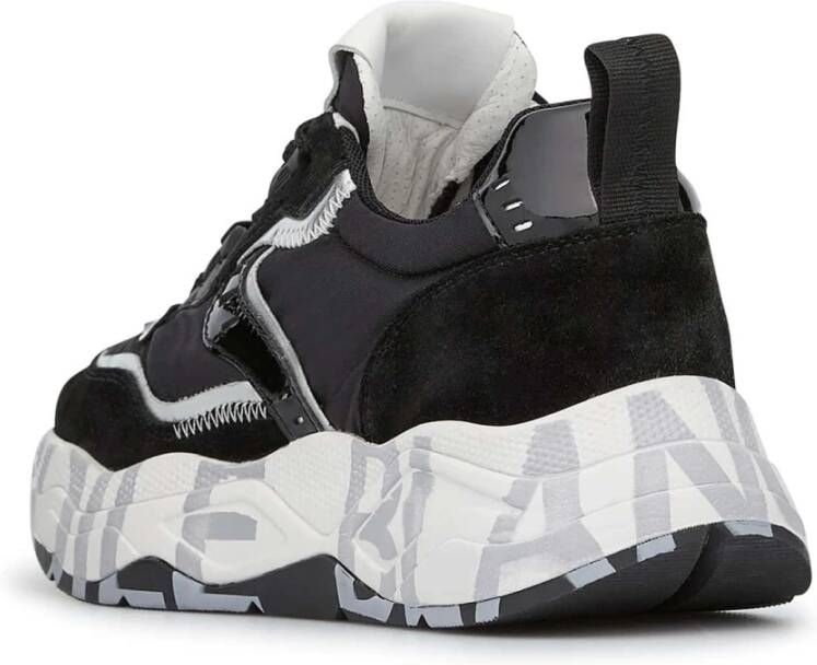 Voile blanche Suede and fabric sneakers Club105. Black Dames