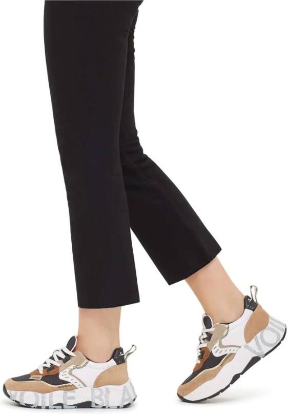 Voile blanche Suede and fabric sneakers Club105. Multicolor Dames