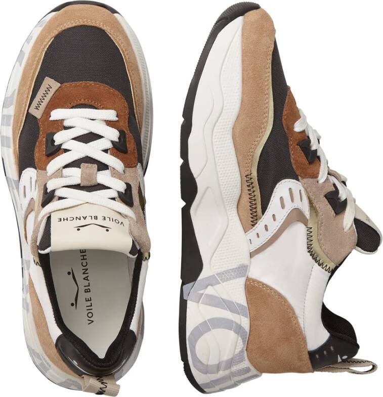 Voile blanche Suede and fabric sneakers Club105. Multicolor Dames