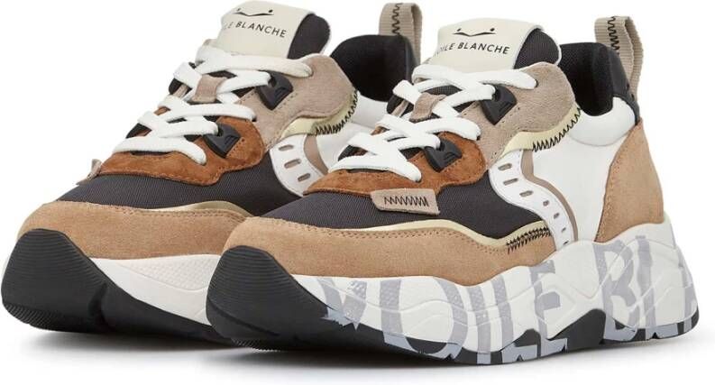 Voile blanche Suede and fabric sneakers Club105. Multicolor Dames