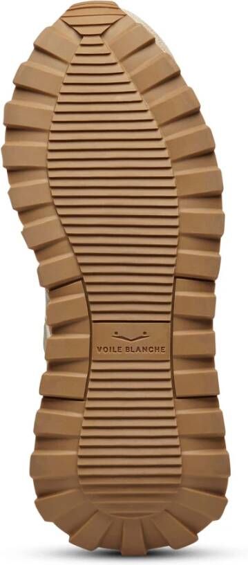 Voile blanche Suede and fabric sneakers Qwark Hype Woman Beige Dames
