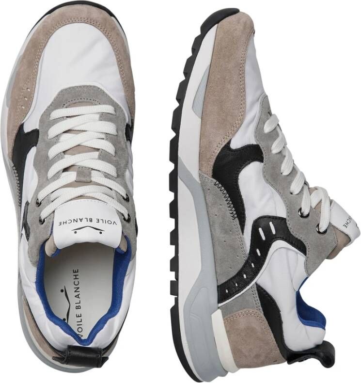 Voile blanche Suede and technical fabric sneakers Bholt. Multicolor Heren