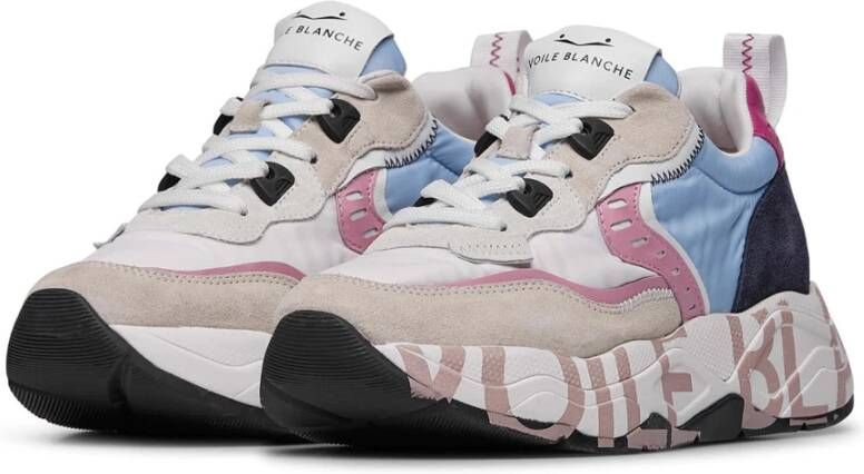 Voile blanche Suede and technical fabric sneakers Club105. Multicolor Dames