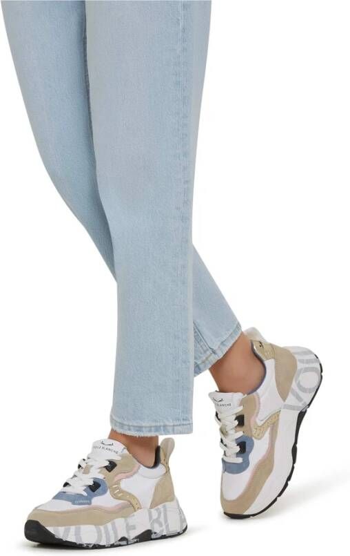 Voile blanche Suede and technical fabric sneakers Club105. Multicolor Dames