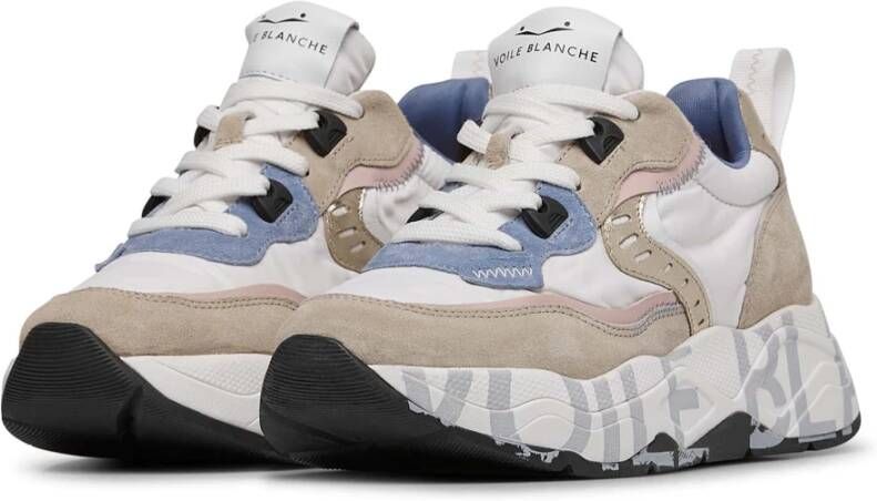 Voile blanche Suede and technical fabric sneakers Club105. Multicolor Dames