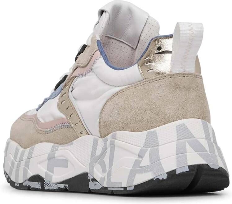 Voile blanche Suede and technical fabric sneakers Club105. Multicolor Dames