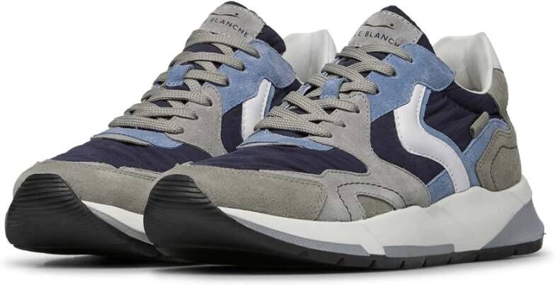Voile blanche Suede and technical fabric sneakers Club19. Blue Heren