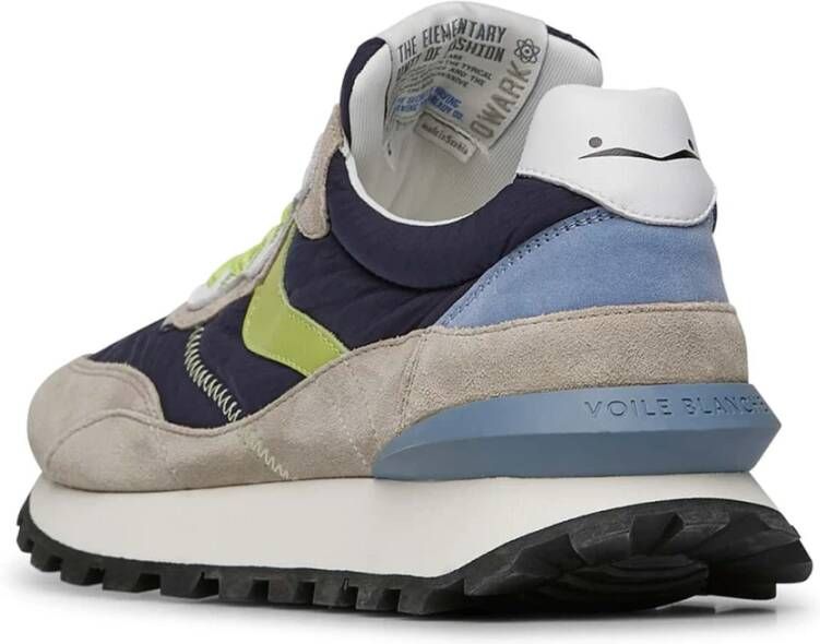 Voile blanche Suede and technical fabric sneakers Qwark Hype MAN Multicolor Heren