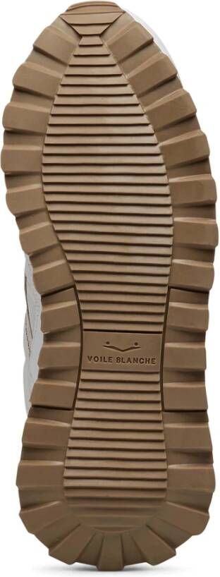 Voile blanche Suede and technical fabric sneakers Qwark Hype Woman White Dames
