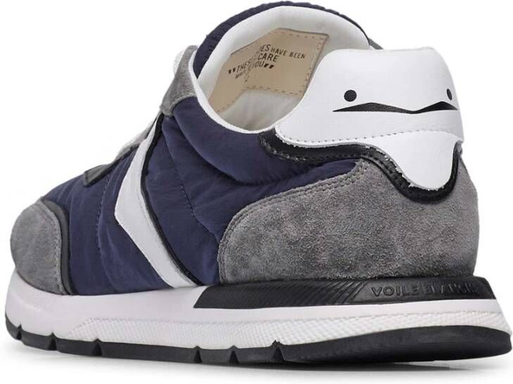 Voile blanche Suede and technical fabric sneakers Storm 015 Man. Multicolor Heren