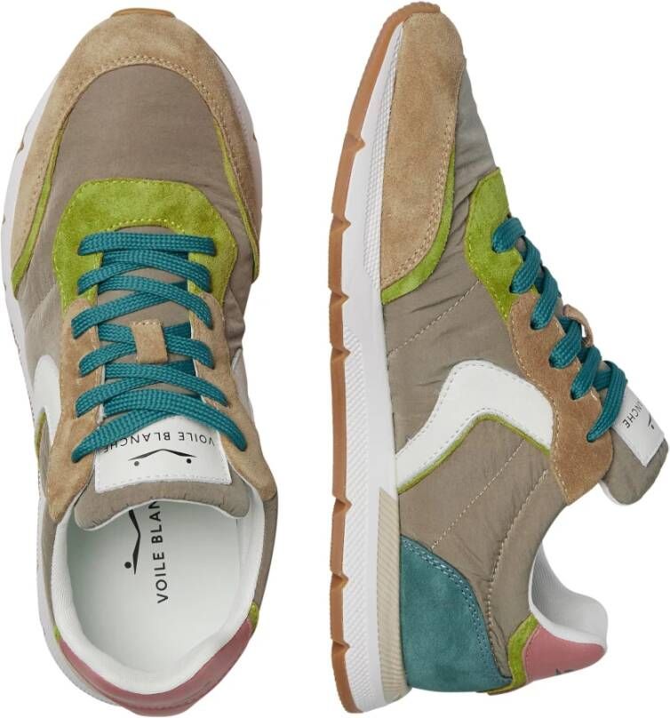 Voile blanche Suede and technical fabric sneakers Storm 015 Woman Multicolor Dames