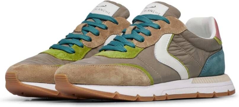 Voile blanche Suede and technical fabric sneakers Storm 015 Woman Multicolor Dames