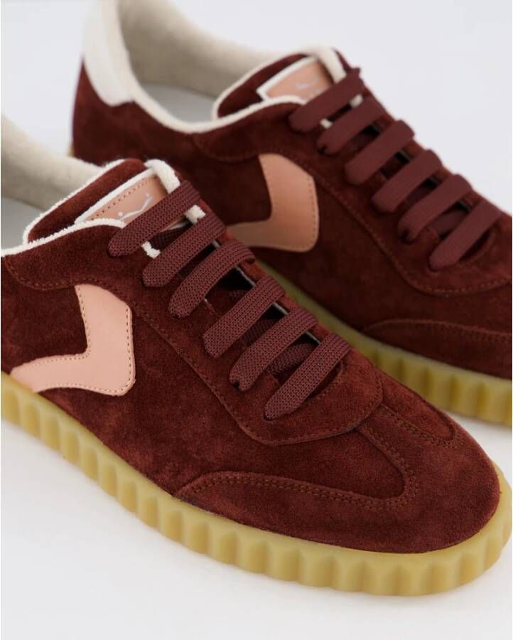 Voile Blanche Rode Suède Sneaker voor Dames