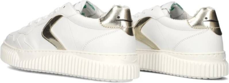 Voile blanche Witte Lage Sneakers Hybro 03 White Dames