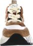 Voile blanche Witte Leren Nylon Club105 Sneakers Multicolor Dames - Thumbnail 4