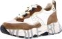 Voile blanche Witte Leren Nylon Club105 Sneakers Multicolor Dames - Thumbnail 5