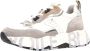 Voile blanche Grijze Sneakers met Leren en Stoffen Voering Grijs Dames - Thumbnail 14