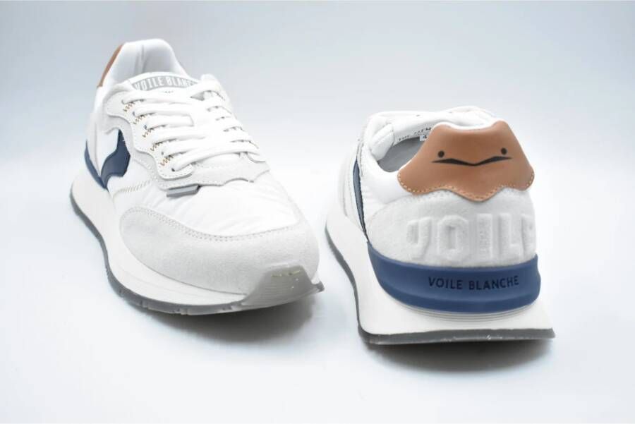 Voile Blanche Witte Navy Geveterde Schoenen Stijlvol Comfort