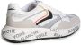 Voile blanche Witte Sneakers van Suède en Technisch Stof White Heren - Thumbnail 8