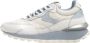 Voile blanche Suede and technical fabric sneakers Qwark Hype Woman White Dames - Thumbnail 8