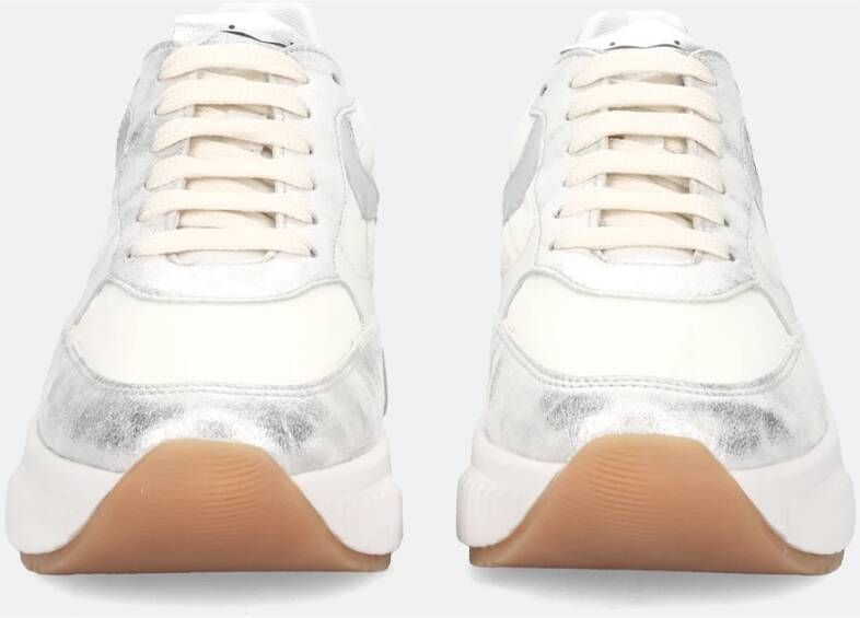 Voile blanche Zilveren Urban Sneaker met Metalen Details Gray Dames