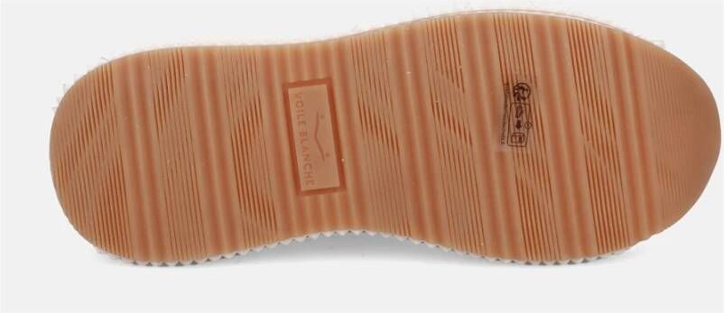 Voile Blanche Zilveren Urban Sneaker met Metallic Details