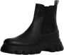 Voile blanche Zwarte Chelsea Leren Sneakers Black Dames - Thumbnail 5